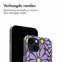 imoshion  Design hoesje iPhone 13 - Tropical Violet Flowers Connect