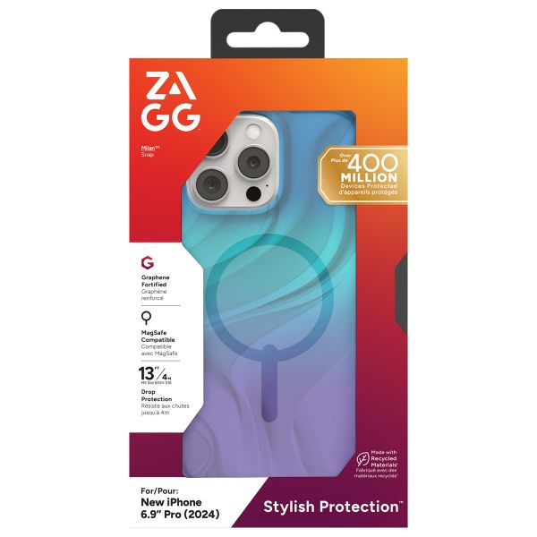 ZAGG Milan Snap Case met MagSafe iPhone 16 Pro Max - Deep Aurora