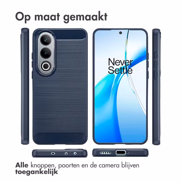 imoshion Brushed Backcover OnePlus Nord CE 4 - Donkerblauw