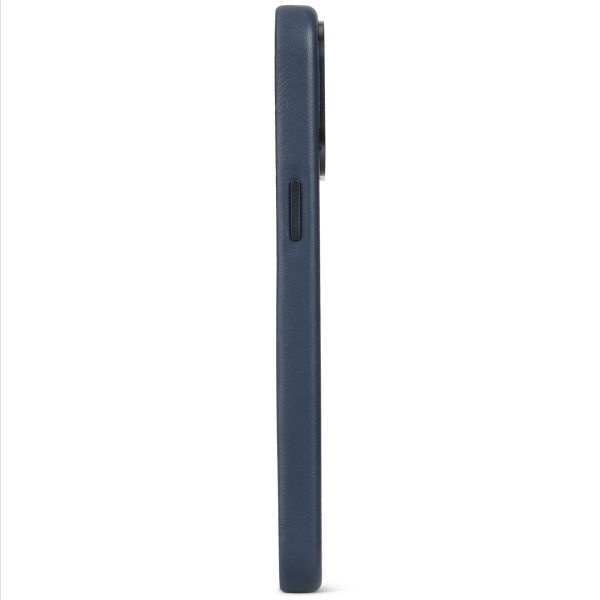 Decoded Leather Backcover MagSafe iPhone 15 Pro - Navy