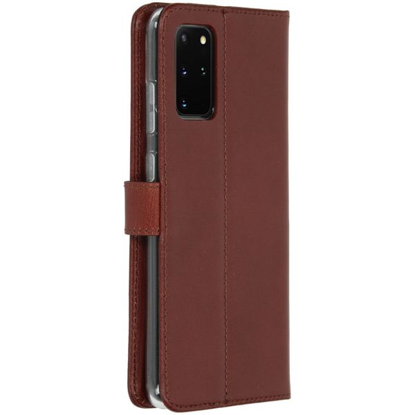 Valenta Leather Bookcase Samsung Galaxy S20 Plus - Bruin