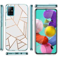 imoshion Design hoesje Samsung Galaxy A31 - Grafisch Koper / Wit