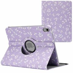 imoshion 360° Draaibare Design Bookcase Apple iPad 11 (2025) 11 inch A16 / iPad 10 (2022) 10.9 inch - Lavender Flowers