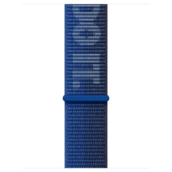 Apple Nike Sport Loop Band Apple Watch Series 1 t/m 9 / SE (38/40/41 mm) | Series 10 / 11 (42 mm) - Game Royal / Midnight Navy