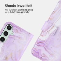 imoshion Design Bookcase Samsung Galaxy S25 - Purple Marble