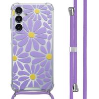imoshion Design hoesje met koord Samsung Galaxy A16 - Tropical Violet Flowers Connect