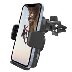 Accezz Telefoonhouder auto iPhone X - Draadloze oplader - Ventilatierooster - Zwart