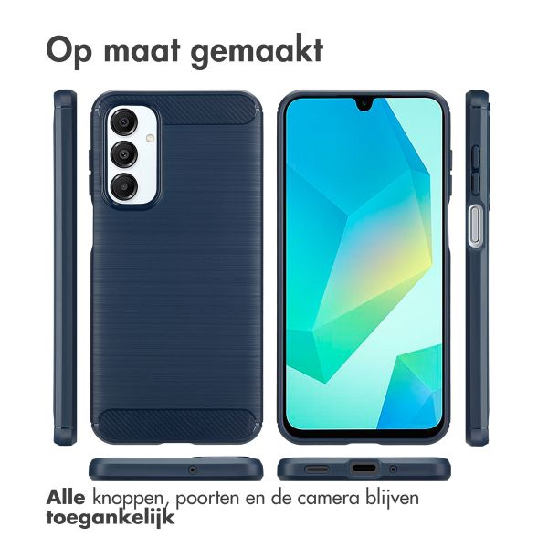 imoshion Brushed Backcover Samsung Galaxy A16 - Donkerblauw