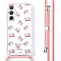 imoshion Design hoesje met koord Samsung Galaxy A55 - Crab Watercolor