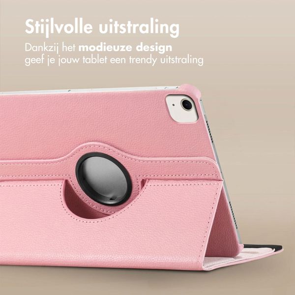 imoshion 360° draaibare Bookcase Apple iPad Air 13 inch (2026) M4 / (2025) M3 / (2024) M2 - Roze