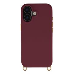Selencia Rivièra MagSafe Backcover met afneembare haakjes Apple iPhone 17 - Bold Burgundy