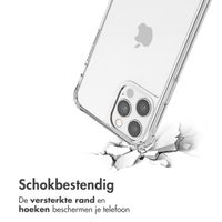 imoshion Backcover met koord + armband iPhone 12 (Pro) - Parels hartjes