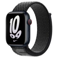 Apple Nike Sport Loop Band Apple Watch Series 1-10 / SE / Ultra (2) - 42/44/45/46/49 mm - Black / Summit White