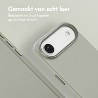 Accezz MagSafe Leather Backcover Apple iPhone Air - Light Grey