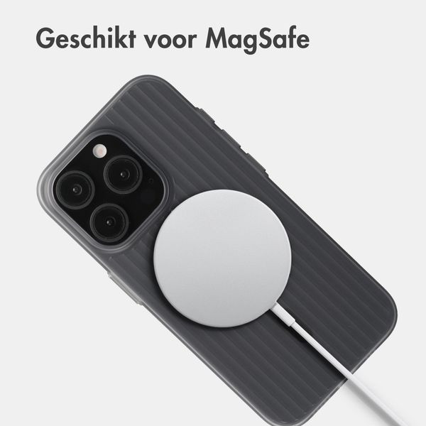 Accezz Lite Backcover met MagSafe | Fluted | Apple iPhone 15 Pro - Grijs