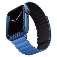 Uniq Revix dubbelzijdig bandje Apple Watch Series 1 t/m 9 / SE (38/40/41 mm) | Series 10 / 11 (42 mm) - Caspian (Blue/Black)