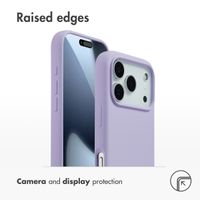 Accezz Liquid Silicone Back Cover with MagSafe Apple iPhone 17 Pro - Lavender Gray