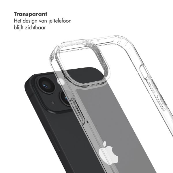 Selencia Backcover met afneembare haakjes Apple iPhone 14 - Transparant