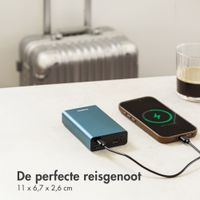 imoshion Ultra Series Aluminium Powerbank 20.000 mAh - Quick Charge en Power Delivery - Petrol Green