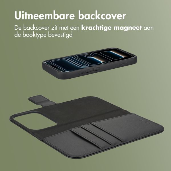 imoshion Uitneembare 2-in-1 Luxe Bookcase Apple iPhone 17 Pro - Zwart