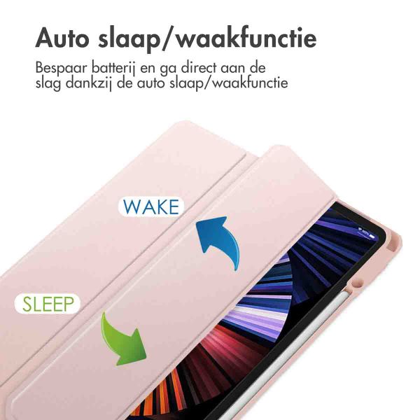 imoshion Trifold Hardcase Bookcase Apple iPad Pro 12.9 (2018/2020/2021/2022) - Roze