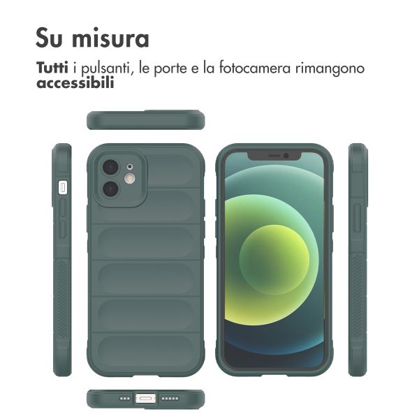 imoshion EasyGrip Backcover Apple iPhone 12 - Donkergroen