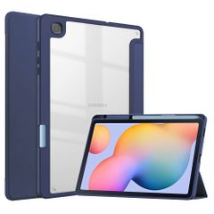 imoshion Trifold Hardcase Bookcase Samsung Galaxy Tab S6 Lite (2020/2022/2024) - Donkerblauw