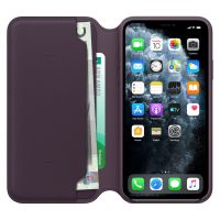Apple Leather Folio Bookcase Apple iPhone 11 Pro Max - Aubergine