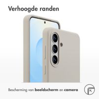 Accezz Liquid Silicone Backcover met MagSafe Samsung Galaxy S26 Plus - Stone