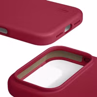 iDeal of Sweden Silicone Case met MagSafe Apple iPhone 17 Pro Max - Cranberry