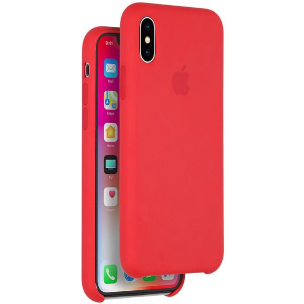 Apple Silicone Backcover iPhone X - Red