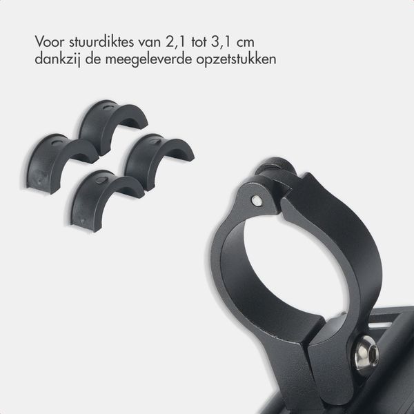 imoshion Mini Aluminium Telefoonhouder Fiets - Lichtgewicht - Universeel - Zwart