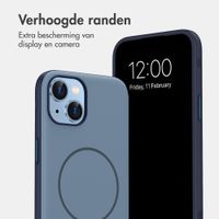 imoshion Color Backcover met Thin MagSafe Ring Apple iPhone 14 / 13 - Donkerblauw