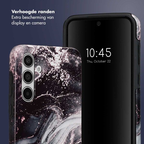 Selencia Vivid Backcover Samsung Galaxy A55 - Chic Marble Black