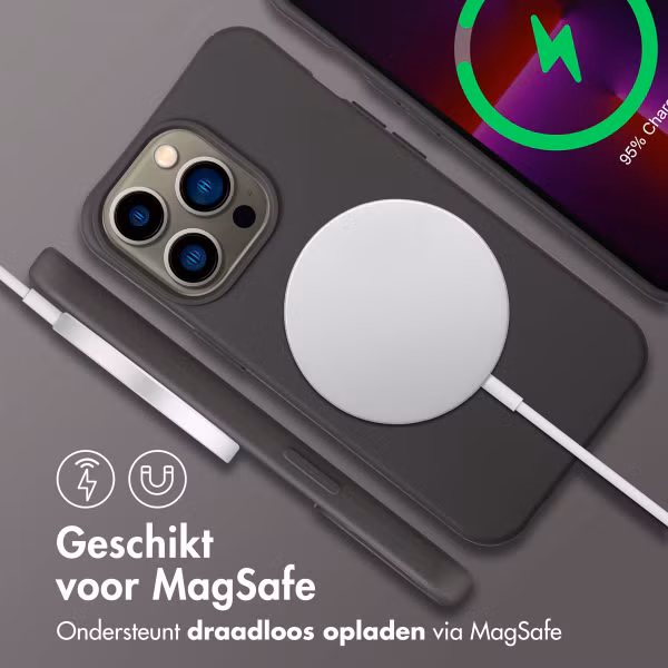 imoshion Color Backcover met afneembaar koord MagSafe Apple iPhone 13 Pro - Black Coffee