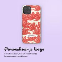 Hoesje met eigen foto en/of tekst Apple iPhone 15 - Bloemen