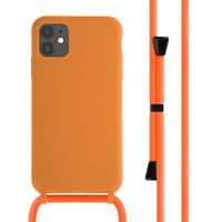 imoshion Siliconen hoesje met koord iPhone 11 - Oranje