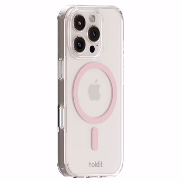 Holdit MagSafe Case Apple iPhone 16 Pro - Transparent / Pink