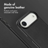 Accezz Leather Back Cover with MagSafe Apple iPhone Air - Onyx Black