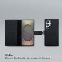 Selencia Olyn Uitneembare Bookcase met MagSafe Samsung Galaxy S25 Ultra - Zwart