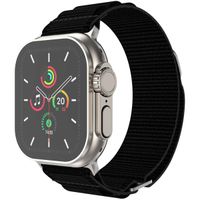 imoshion Nylon Alpine bandje Apple Watch Series 1 t/m 9 / SE (38/40/41 mm) | Series 10 / 11 (42 mm) - Zwart