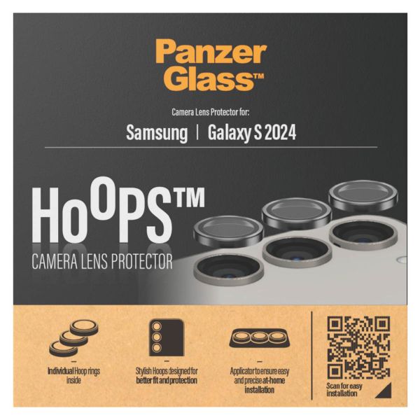 PanzerGlass Camera Protector Hoops Optic Rings Samsung Galaxy S24 - Black