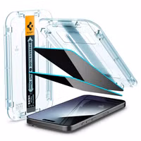 Spigen GLAStR Privacy EZ Fit Screenprotector + Applicator Apple iPhone 15 Pro