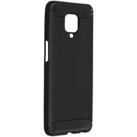 Brushed Backcover Xiaomi Redmi Note 9 Pro / 9S - Zwart