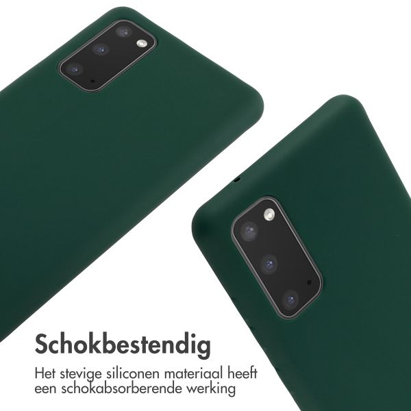 imoshion Siliconen hoesje met koord Samsung Galaxy S20 FE - Donkergroen