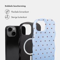 Selencia Vivid Wavy Backcover met MagSafe Apple iPhone 14 / 13 - Happy Dots Digital Sky
