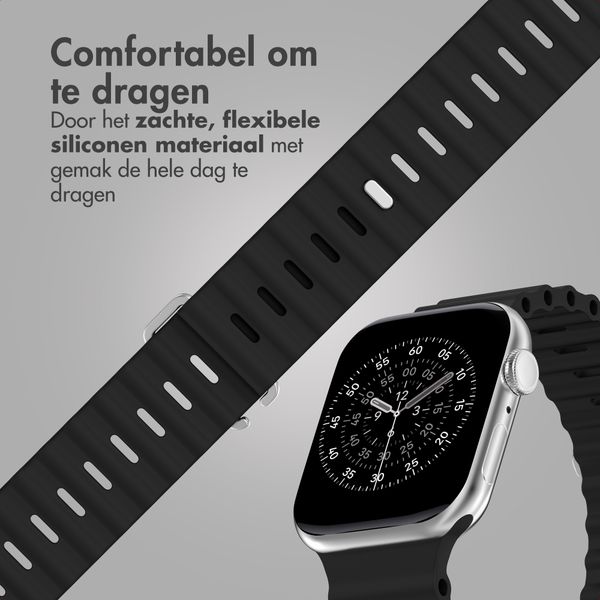 Accezz Ocean bandje Apple Watch | 38/40/41/42 mm - Zwart