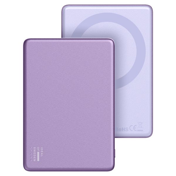 iDeal of Sweden Slim MagSafe Powerbank 5.000 mAh - Draadloze powerbank - Lavender Milk