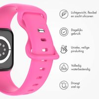 imoshion Siliconen⁺ bandje Apple Watch Series 1 t/m 9 / SE (38/40/41 mm) | Series 10 (42 mm) - Barbie Pink - Maat S/M