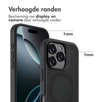 Accezz Rugged Frosted MagSafe Backcover Apple iPhone 16 Pro - Zwart